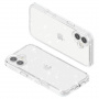 Transparentný kryt s trblietkami pre iPhone 16 - strieborný