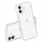 Transparentný kryt s trblietkami pre iPhone 16 - strieborný