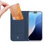 DUX DUCIS Skin Pre flipové puzdro pre iPhone 16 Pro - tmavo modré