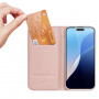 DUX DUCIS Skin Pre flipové púzdro pre iPhone 16 Pro - ružovozlaté