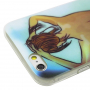 Ochranný kryt / obal s priehladným obvodovým rámečkom pre Apple iPhone 6S / 6 - sexy dievča - chrbát