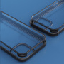 Púzdro s rámčekom a tvrdeným sklom pre iPhone 16 Pro Max - čierne