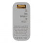 Tactical EDC Brick powerbanka z nehrdzavejúcej ocele s portami USB-C / USB-A - 9 600 mAh - strieborná