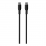 PURO Soft nabíjací a dátový kábel USB-C / USB-C pre iPhone / iPad / AirPods - 1,5 m - čierny