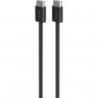 PURO Fabrik 2.0 opletený nabíjací a dátový kábel - USB-C na USB-C - 1,5 m - čierny