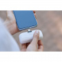 PURO Power Plug vrecková powerbanka s integrovaným konektorom USB-C - 5 000 mAh - biela