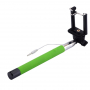 Teleskopická selfie tyč / monopod s drôtovou spúšťou pre iPhone - dĺžka 101,4 cm - zelená