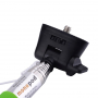 Teleskopická selfie tyč / monopod s drôtovou spúšťou pre iPhone - dĺžka 101,4 cm - zelená