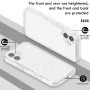 Transparentný kryt s trblietkami pre iPhone 16 - fialový
