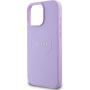 Guess Grained Classic Logo kryt s MagSafe pre iPhone 16 Pro - fialový