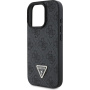 Guess 4G Strass Triangle Metal Logo kryt pre iPhone 16 Pro Max - šedý