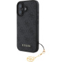 Guess 4G Charms kryt pre iPhone 16 - šedý