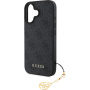 Guess 4G Charms kryt pre iPhone 16 - šedý