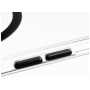 FIXED MagPurity transparentný kryt s čiernym MagSafe pre iPhone 16 Plus - číry