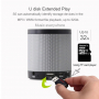 Bezdrôtový Bluethoot stereo reproduktor s 2000mAh batériou a slotom pre 32GB pameťovú kartu - sivý