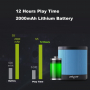Bezdrôtový Bluethoot stereo reproduktor s 2000mAh batériou a slotom pre 32GB pameťovú kartu - sivý