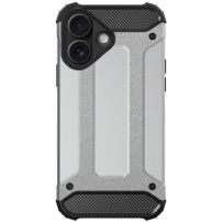 Super odolný "Armor" kryt pre iPhone 16 - strieborný