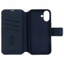 Decoded Detachable Wallet 2v1 odnímateľné flipové puzdro pre iPhone 16 - tmavo modré