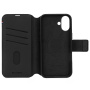 Decoded Detachable Wallet 2v1 odnímateľné flipové púzdro pre iPhone 16 Plus - čierne