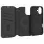 Decoded Detachable Wallet 2v1 odnímateľné flipové púzdro pre iPhone 16 Plus - čierne