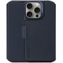 Decoded Detachable Wallet 2v1 odnímateľné flipové puzdro pre iPhone 16 Pro - tmavo modré