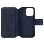 Decoded Detachable Wallet 2v1 odnímateľné flipové puzdro pre iPhone 16 Pro - tmavo modré