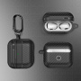 Obal so vzorom karbónových vlákien pre AirPods 4 / 5 - sivý