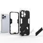 Odolný ochranný kryt so stojanom pre iPhone 16 Pro - modrý