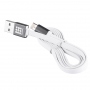 HAWEEL synchronizačný a nabíjací kábel s duálnym konektorom 2v1 USB-A / Lightning / micro USB pre Apple a ďalšie zariadenia - 1 m - biely