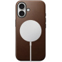 Nomad Modern Leather kožený kryt s MagSafe pre iPhone 16 Plus - hnedý