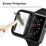Metalické púzdro s tvrdeným sklom pre Apple Watch 46mm - strieborné