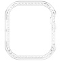 Lesklé púzdro posiate kamienkami pre Apple Watch 46mm - číre