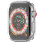 Lesklé púzdro z mäkkého plastu s ochranou displeja pre Apple Watch 46mm - číre