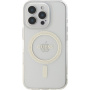 Guess IML Glitter Ring kryt s MagSafe pre iPhone 16 Pro Max - číry