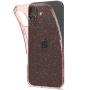 Spigen Liquid Crystal Glitter trblietavý kryt pre iPhone 16 - ružový