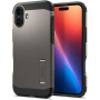 Spigen Tough Armor odolný kryt so stojanom a MagSafe pre iPhone 16 Plus - tmavo šedý