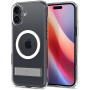 Spigen Ultra Hybrid S transparentný kryt so stojanom a MagSafe pre iPhone 16 - číry