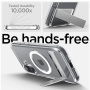 Spigen Ultra Hybrid S transparentný kryt so stojanom a MagSafe pre iPhone 16 - číry