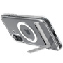 Spigen Ultra Hybrid S transparentný kryt so stojanom a MagSafe pre iPhone 16 - číry