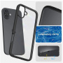 Spigen Ultra Hybrid matný transparentný kryt s farebným rámčekom pre iPhone 16 Plus - čierny
