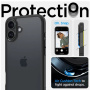 Spigen Ultra Hybrid matný transparentný kryt s farebným rámčekom pre iPhone 16 Plus - čierny