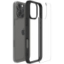 Spigen Ultra Hybrid matný transparentný kryt s farebným rámčekom pre iPhone 16 Pro Max - čierny