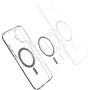 Spigen Ultra Hybrid transparentný kryt s MagSafe so vzorom karbónových vlákien pre iPhone 16 - číry