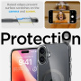 Spigen Ultra Hybrid transparentný kryt s MagSafe so vzorom karbónových vlákien pre iPhone 16 - číry