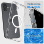 Spigen Ultra Hybrid transparentný kryt s bielym MagSafe pre iPhone 16 Plus - číry