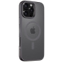Tactical Hyperstealth transparentný kryt s MagSafe pre iPhone 16 Pro Max - tmavo šedý