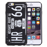 Štýlový ochranný kryt / obal pre Apple iPhone 6S / 6 - Route 66 - čierny