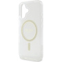 Guess IML Glitter Ring kryt s MagSafe pre iPhone 16 - číry