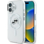 Karl Lagerfeld IML K&CH Heads Metal Frame kryt s MagSafe pre iPhone 16 Plus - číry
