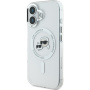 Karl Lagerfeld IML K&CH Heads Metal Frame kryt s MagSafe pre iPhone 16 Plus - číry